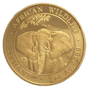 1 oz Gold Somalia Elefant 2021