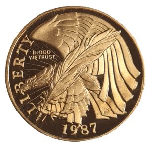 7,52 g Gold USA Verfassungsjubiläum 1987