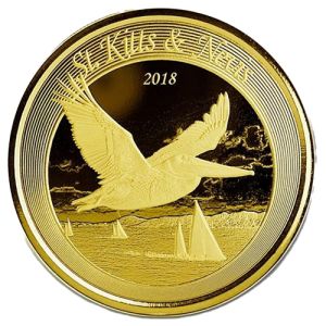 1 oz Gold Karibik Pelikan 2018