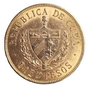 10 Pesos Gold Cuba 1916