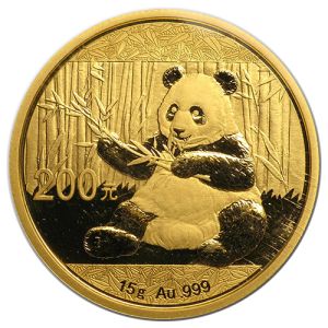 15g Gold China Panda 2017