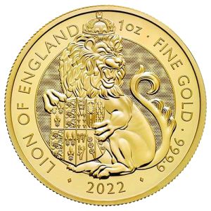 1 oz Gold Lion of England, Royal Tudor Beasts Serie 2022
