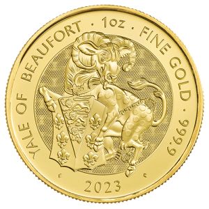 1 oz Gold Yale of Beaufort, Royal Tudor Beasts Serie 2023