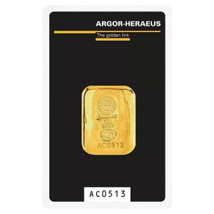 50g Goldbarren Argor Heraeus - Gegossen