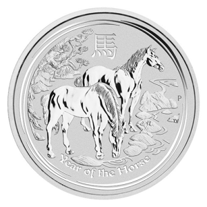 1 oz Silbermünze Pferd 2014, Lunar Serie II