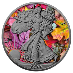 1 oz Silber Eagle 2022 – Herbst, Art Color Collection