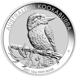 10 oz Silbermünze Kookaburra 2021 