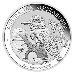 10 oz Silbermünze Kookaburra, divers