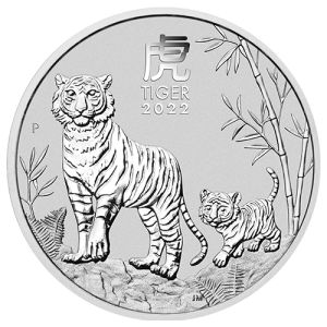 1 oz Silbermünze Tiger 2022, Lunar Serie III 